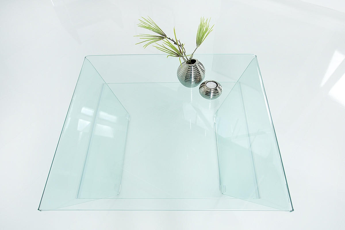 COUCHTISCH FANTOME rechteckig Transparent 70cm - Transparent, Glas (70/70/36cm) - riess-ambiente