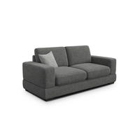 SOFA OTTO 3-Sitzer, anthracit - Schwarz/Grau, Holz/Textil (201/89/98cm) - Courtois Laville