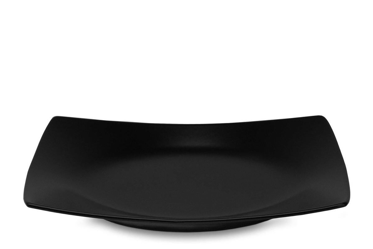 TELLERSET EPIRI Speiseteller 6 Personen 6-tlg - Schwarz, Keramik (25cm) - KONSIMO®