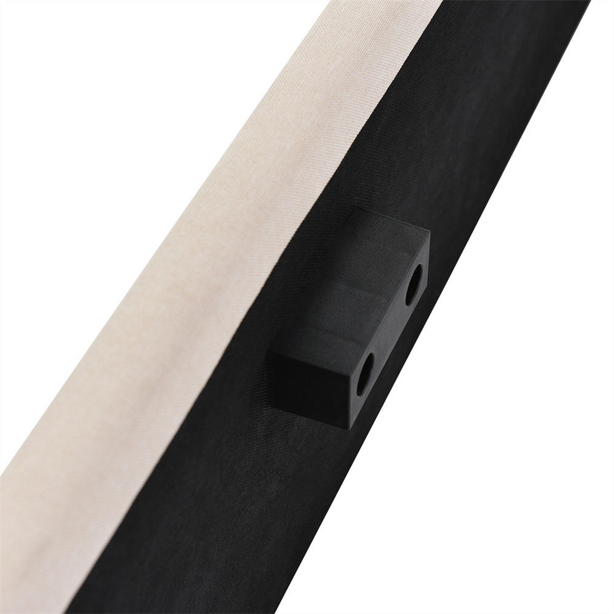 POLSTERBETT 180/200 cm in Beige Leinen - Beige, Holz/Textil (180/200cm) - KOMHTOM