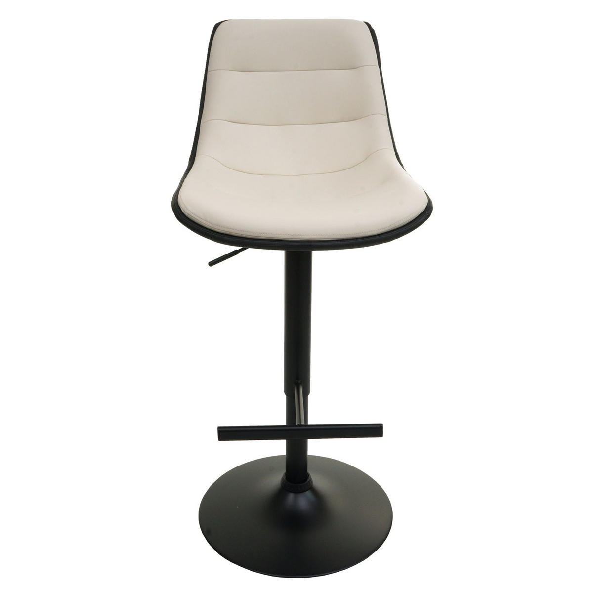 BARSKI STOLEC Krema bela - bela, tekstil (53/116/47cm) - MCW