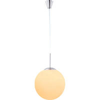 PENDELLEUCHTE Metall Glas Weiß matt - Weiß, Glas (25/25/180cm) - Globo Lighting
