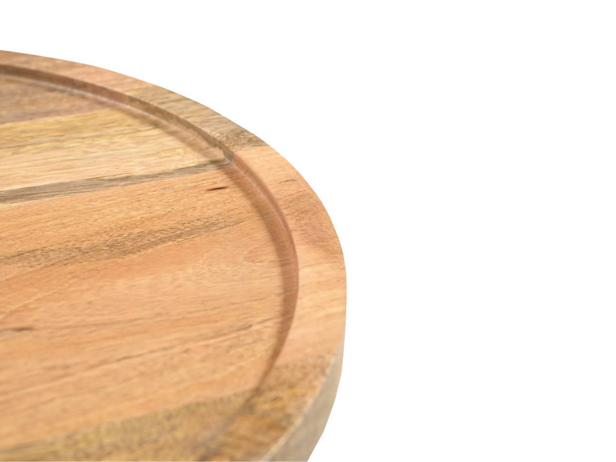 BEISTELLTISCH Conische Mangoholz Durchmesser 40 cm Natur - Naturfarben, Holz (40/40/60cm) - Villa Möbel