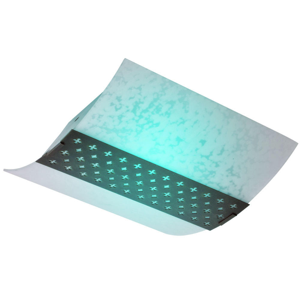 LED DECKENLEUCHTE Sarah Braun Metall Glas - Braun, Glas (8.9/26.4/25.4cm)