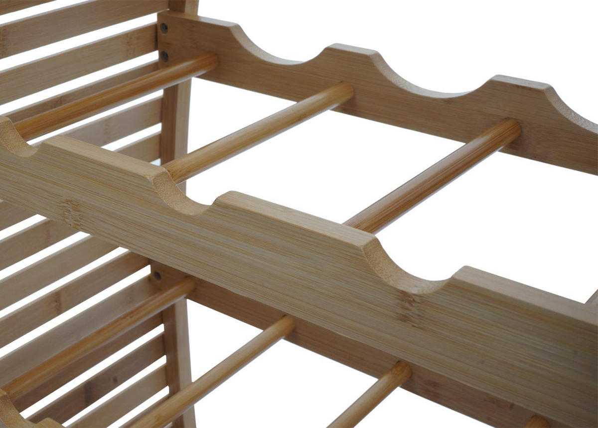 WEINREGAL Braun - Braun, Holz (46/85/25cm) - MCW