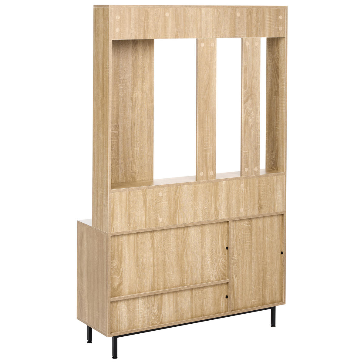 SET HOL maro deschis Maleny - maro/maro deschis, compozit lemnos (112/179/35cm) - Beliani
