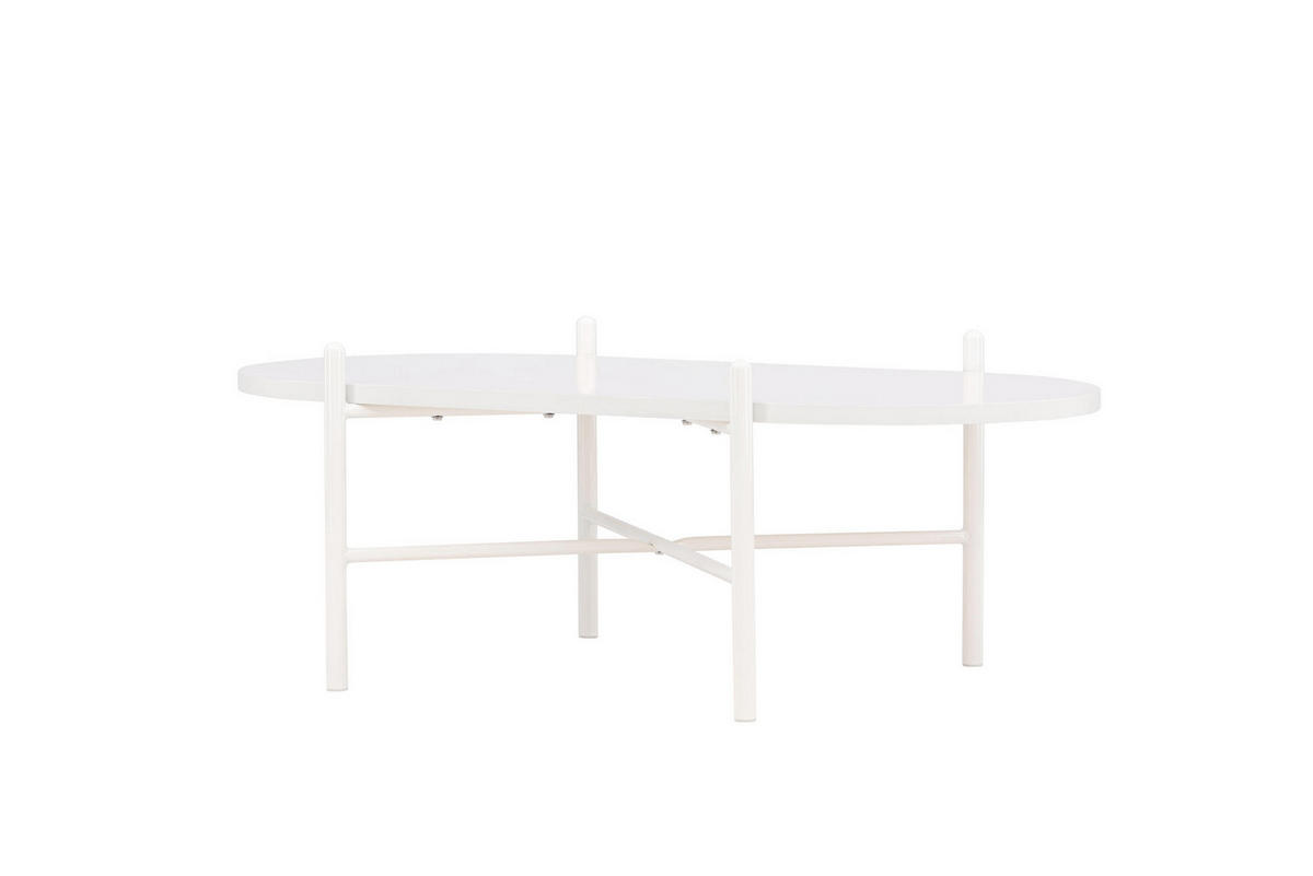 COUCHTISCH PUEBLO Weiß 60x120x45 cm - Weiß, Holzwerkstoff (120/60/45cm) - FURNLUX