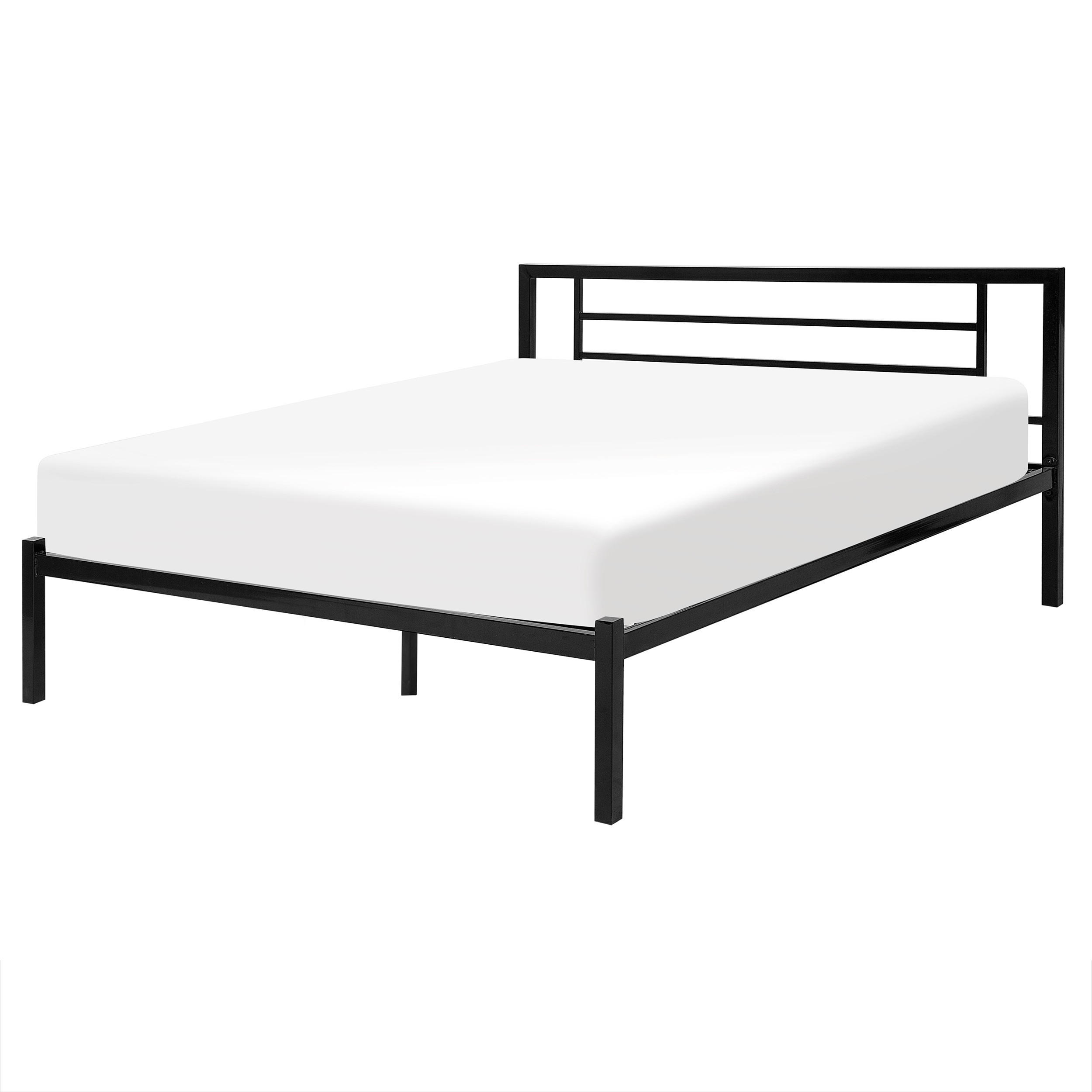 METALLBETT 160/200cm Schwarz Cusset - Schwarz, Metall (160/200cm) - Beliani