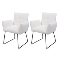ESSZIMMERSTUHL Weiß 2er-Set - Weiß, Textil (79/87/52cm) - Jamb