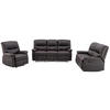 COUCHGARNITUR Relax 3+2+1 - Kunstleder - Braun - CANBY - Braun, Leder (90/95/183cm) - Vente-Unique
