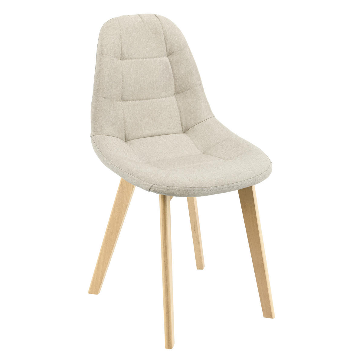ESSZIMMERSTUHL Kopparberg 4er-Set - Beige, Textil (53/86/47cm) - [en.casa]