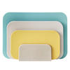 SCHNEIDEBRETTER-SET Choptima ocean - Türkis/Multicolor, Kunststoff (35/26cm) - Rosti