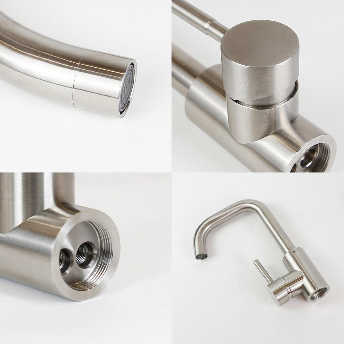 KÜCHENARMATUR VYNK 14/4/24 cm - Silberfarben, Metall (4/24/14cm) - ZMH