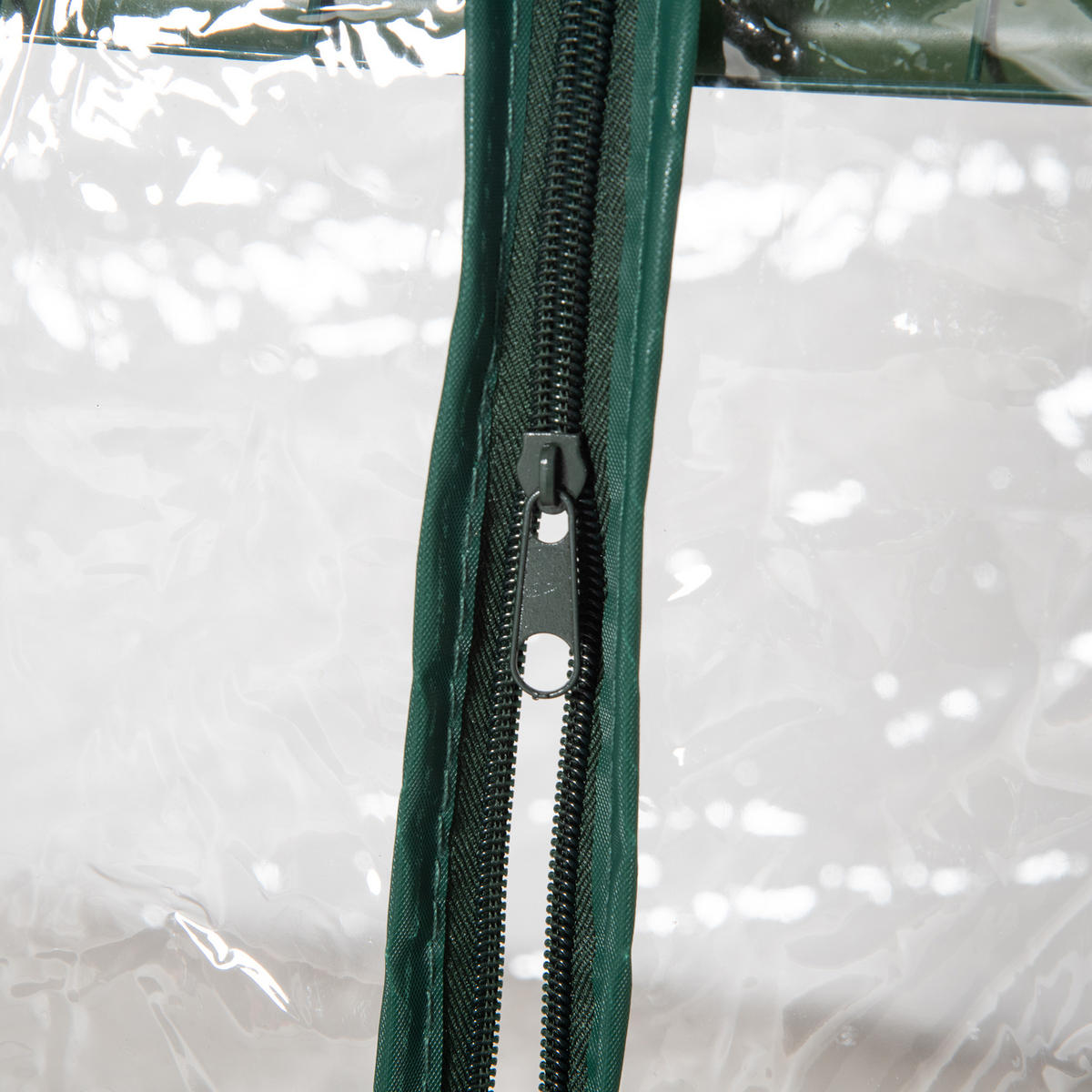 GEWÄCHSHAUS DE-11925 mit 3 Etagen & Tür Transparent - Grün, Metall (49/125/69cm) - ComfortXL