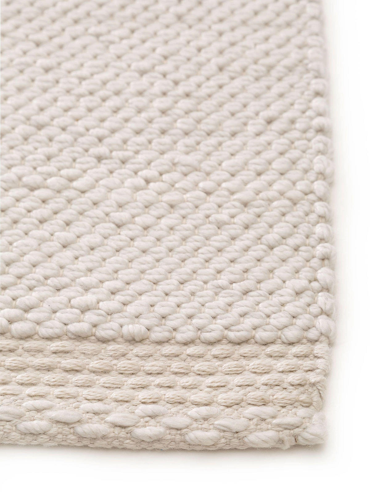 TEPPICH aus recyceltem Material Kiah Cream 120x170 cm - Creme, Textil (120/170cm) - benuta Pure