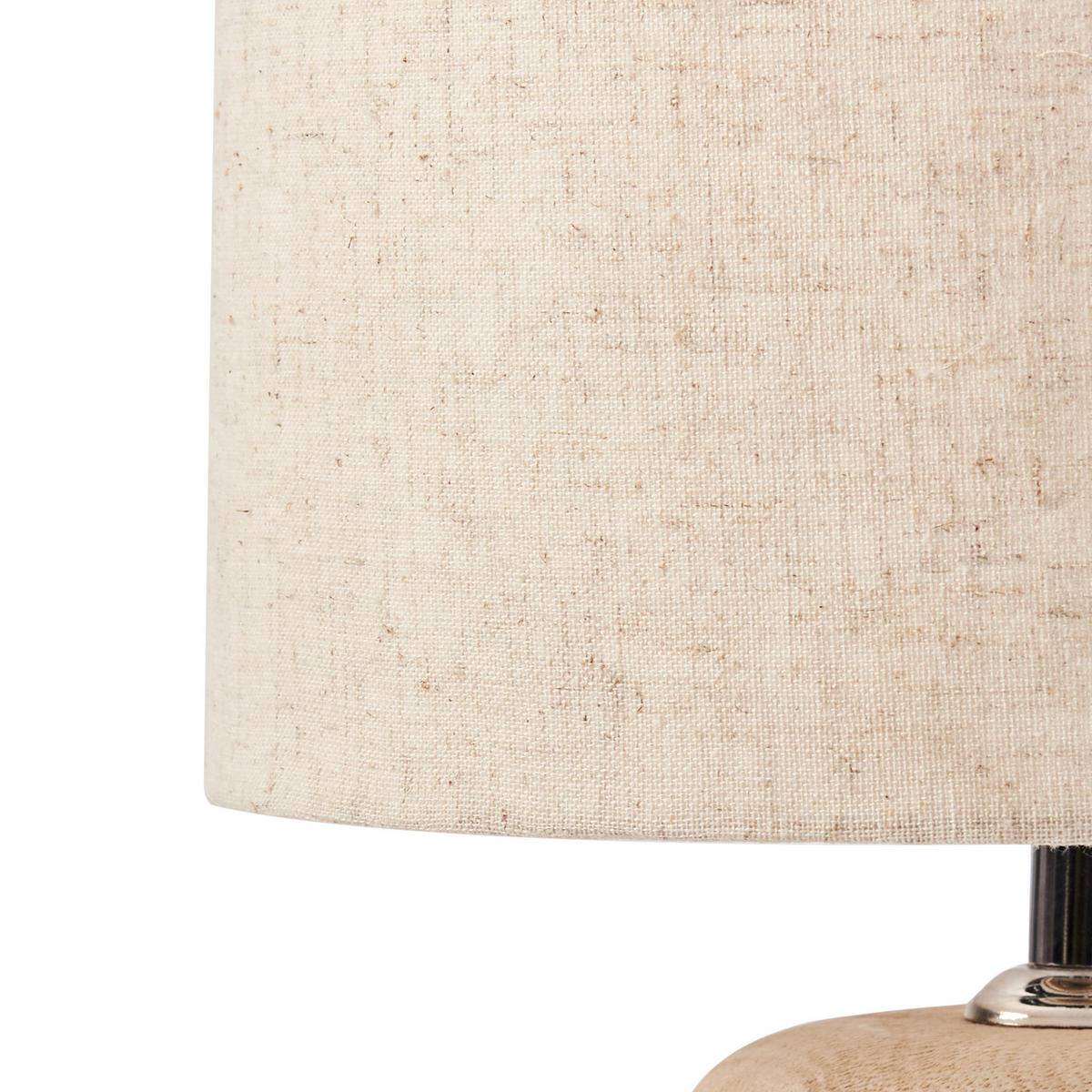 TISCHLAMPE Braun Betwa - Hellbraun/Beige, Holz (20/20/30cm) - Beliani