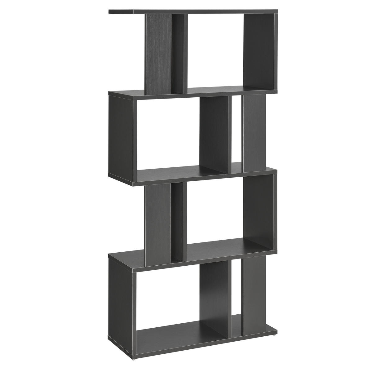 BÜCHERREGAL Brattahlid - Dunkelgrau, Holzwerkstoff (60/130/24cm) - [en.casa]