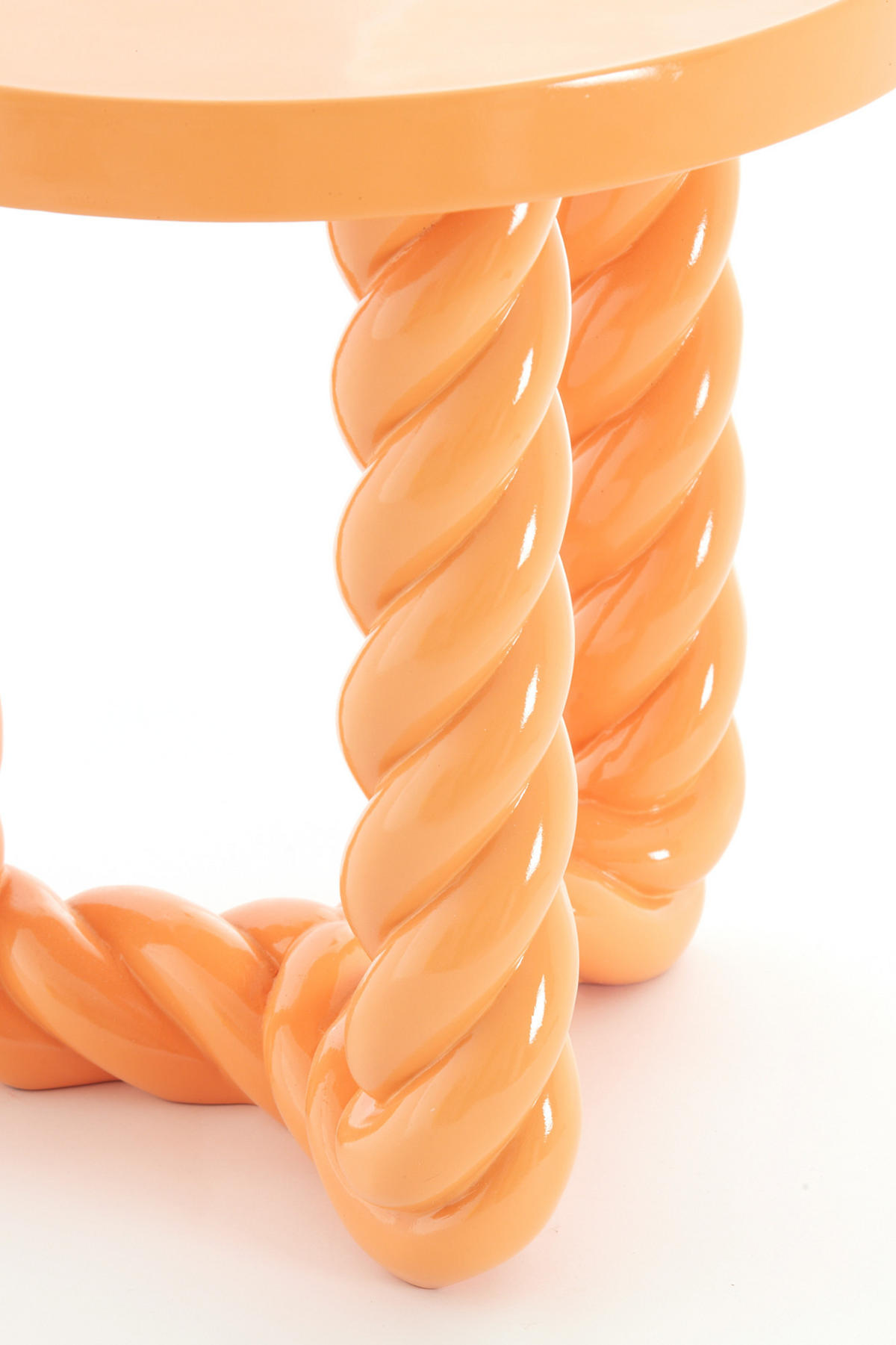 BEISTELLTISCH Vallejo Orange Ø46/46 cm - Orange, Kunststoff (46/46/46cm) - Light & Living