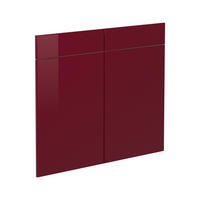 KUCHYŇSKÁ DVÍŘKA R-Line Červená vysoký lesk - červená, kompozitní dřevo (79.2/70.8/1.6cm) - Vicco