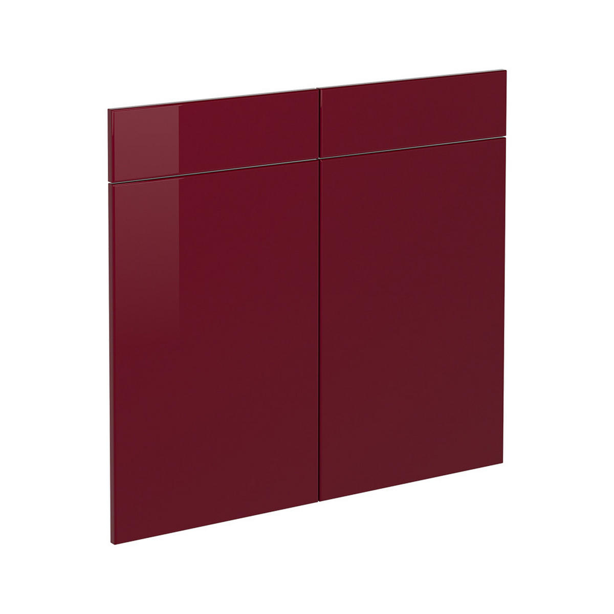 KUCHYŇSKÁ DVÍŘKA R-Line Červená vysoký lesk - červená, kompozitní dřevo (79.2/70.8/1.6cm) - Vicco