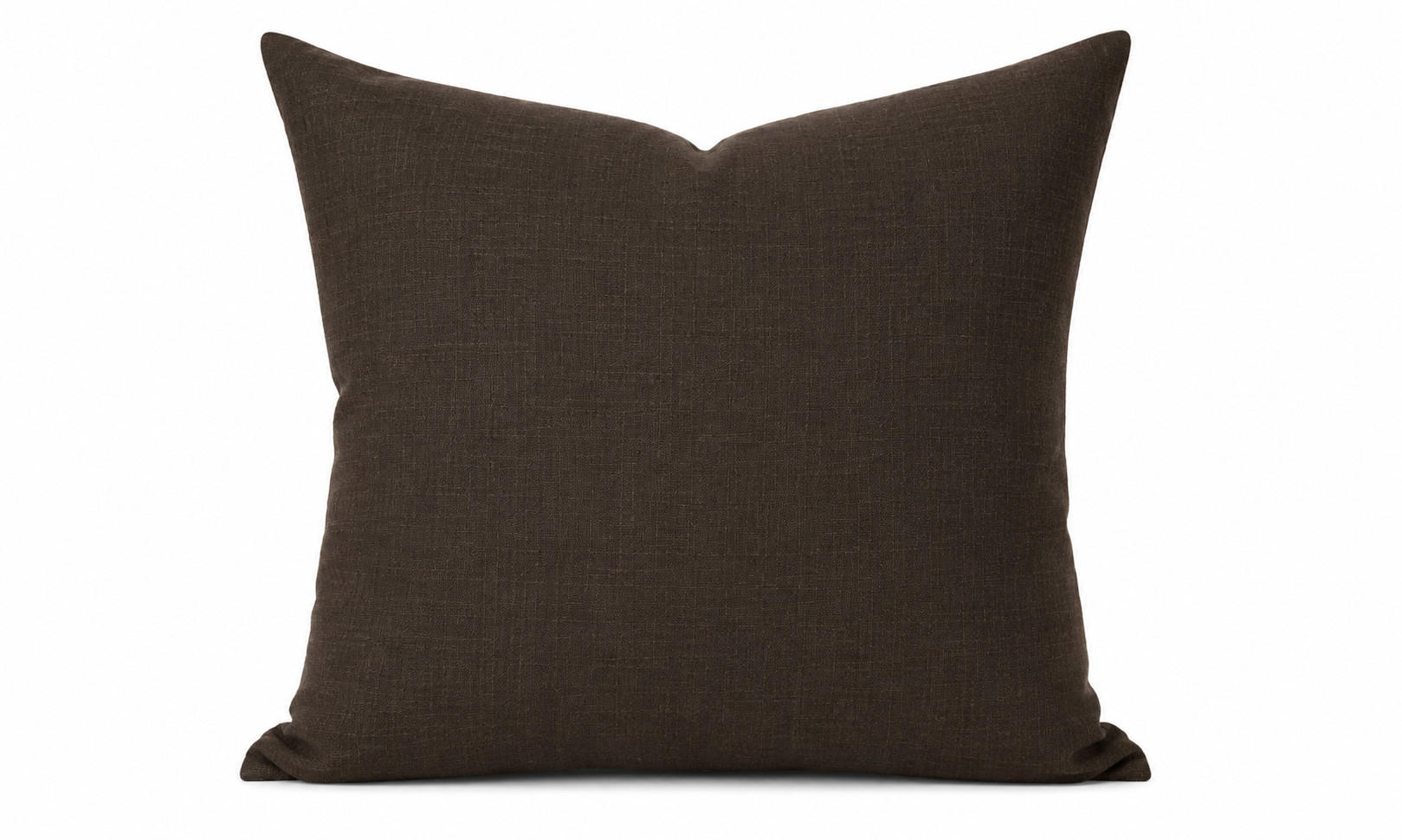 KISSENBEZUG Leinenoptik 60/60 cm Dunkelbraun - Dunkelbraun, Textil (60/60cm) - TiborTex