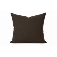 KISSENBEZUG Leinenoptik 60/60 cm Dunkelbraun - Dunkelbraun, Textil (60/60cm) - TiborTex