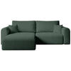 ECKSOFA Kornel mit Schlaffunktion Grün Boucle - Grün, Textil (248/165cm) - Bromarkt
