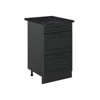 DULAP DE BAZĂ DE BUCĂTĂRIE R-Line, Casă de țară antracit/antracit, 50 cm стільниця Антрацит - antracit, compozit lemnos (50/81.6/60cm) - Vicco