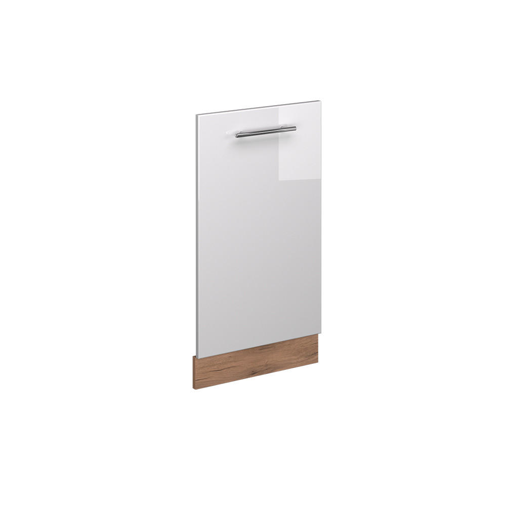 DISKMASKINENS FRONTPANEL Fame-Line Vit högblank 45 cm utan bänkskiva Vit högglans, Honungsek 81.8/45/1.6 cm