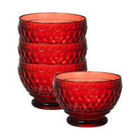 DESSERTSCHALEN Boston Coloured Rot ø 11,7 cm 4er Set - Rot, Glas (11.7cm) - Villeroy & Boch