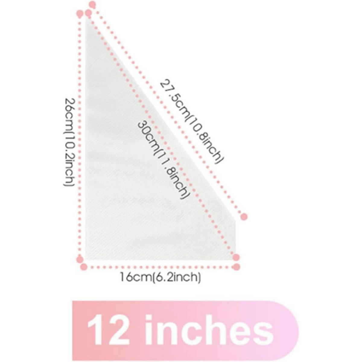 SPRITZBEUTEL Einweg 100 Stück 30 cm - Transparent, Kunststoff (20/2/30cm)