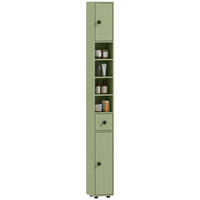 HOCHSCHRANK DE-12546 20/20/180 cm Grün - Grün, Holzwerkstoff (20/180/20cm) - ComfortXL