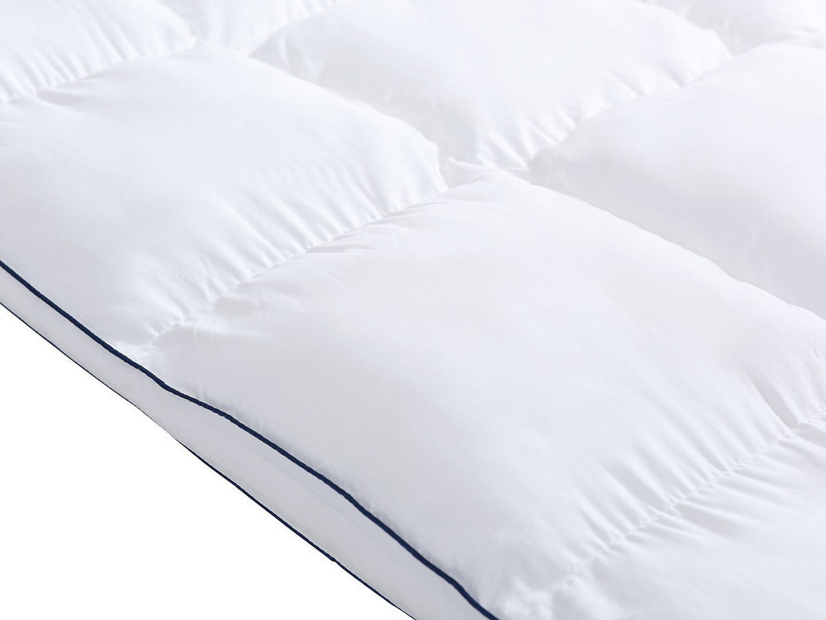 TOPPER - 1 Person - stoff - weiß Prestigia - Weiß, Textil (90/190cm) - Vente-Unique