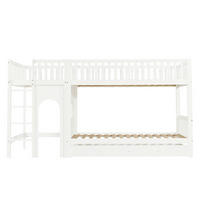 ETAGENBETT Kinder Weiß - Weiß, Holz (90/200cm) - ComfortXL