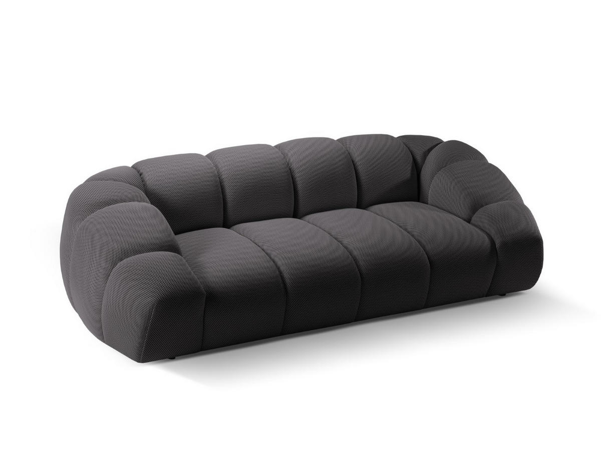 SOFA Diana aus 3D-Stoff Expresso 3 Sitzplätze - Graubraun, Textil (114/72/234cm) - Micadoni