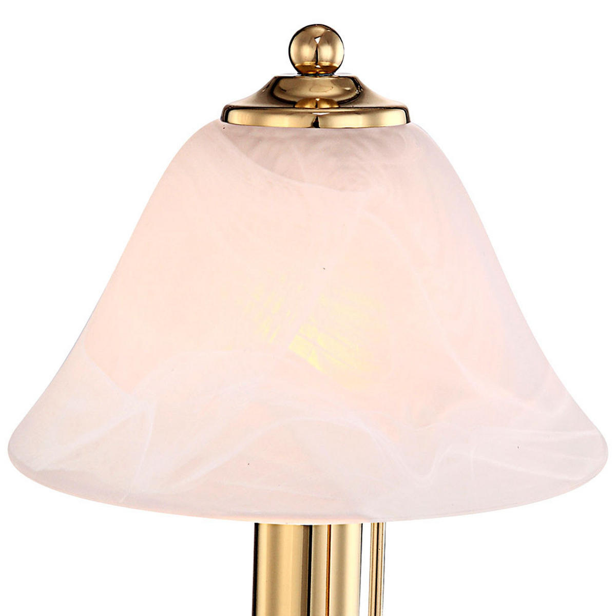 LED TISCHLEUCHTE ANTIQUE Gold 2er Set - Goldfarben, Glas (17/17/27cm)