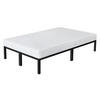 METALLBETT mit MATRATZE 200/120cm - Schwarz, Metall - ML-DESIGN
