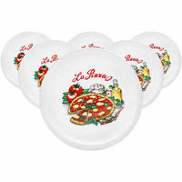 PIZZATELLER Napoli bunt ø 30,5 cm 6er Set - Multicolor, Keramik (30.5cm) - Van Well