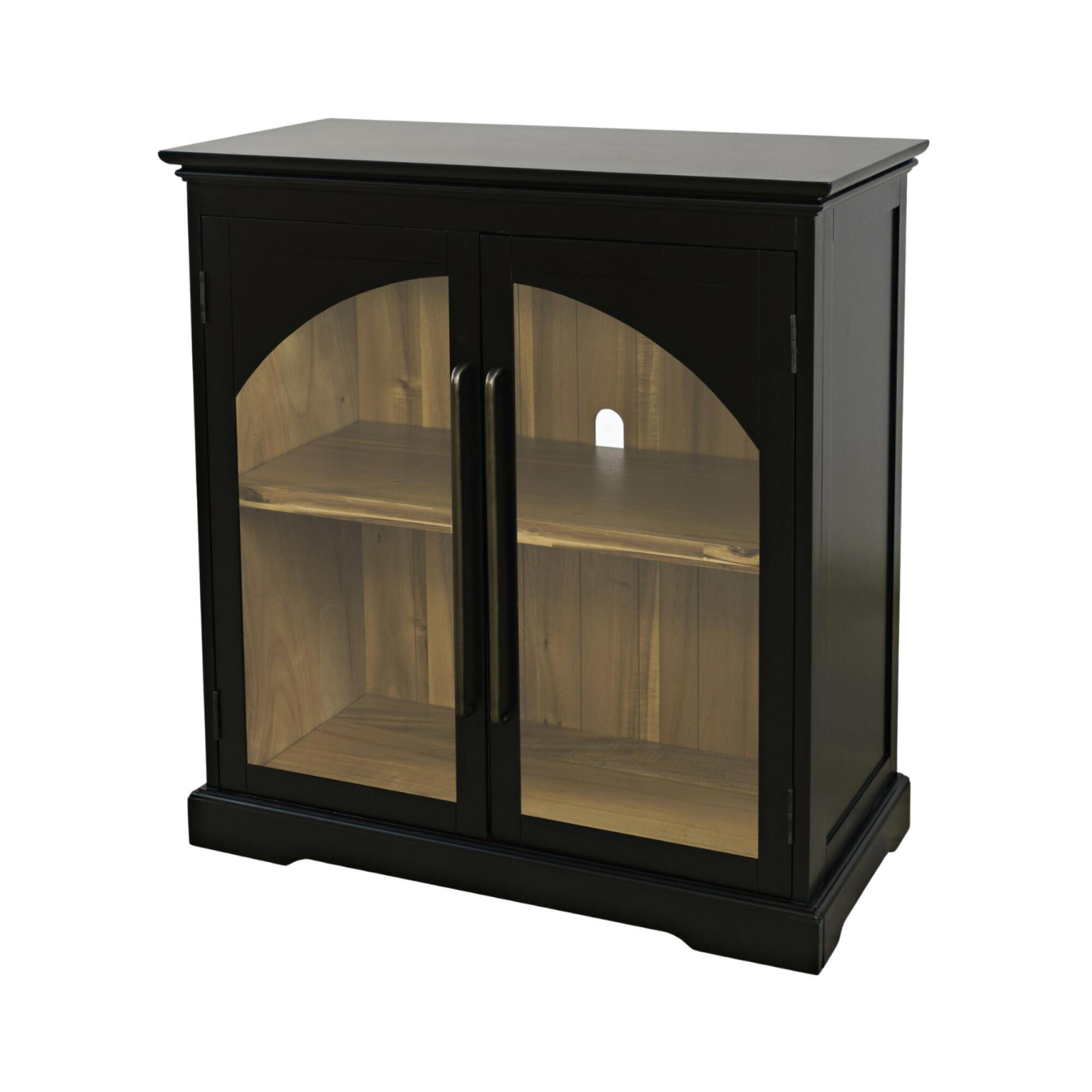 SIDEBOARD AVOLA Schwarz 84x43x92 cm - Schwarz, Holz (84/92/43cm) - FURNLUX