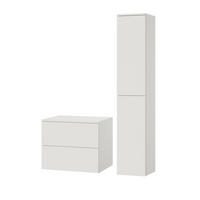 BADMÖBEL-SET Color Weiß 2-Teilig (2S 60 + 2D 160) - Weiß, Holzwerkstoff (90/160/45cm) - mzm24