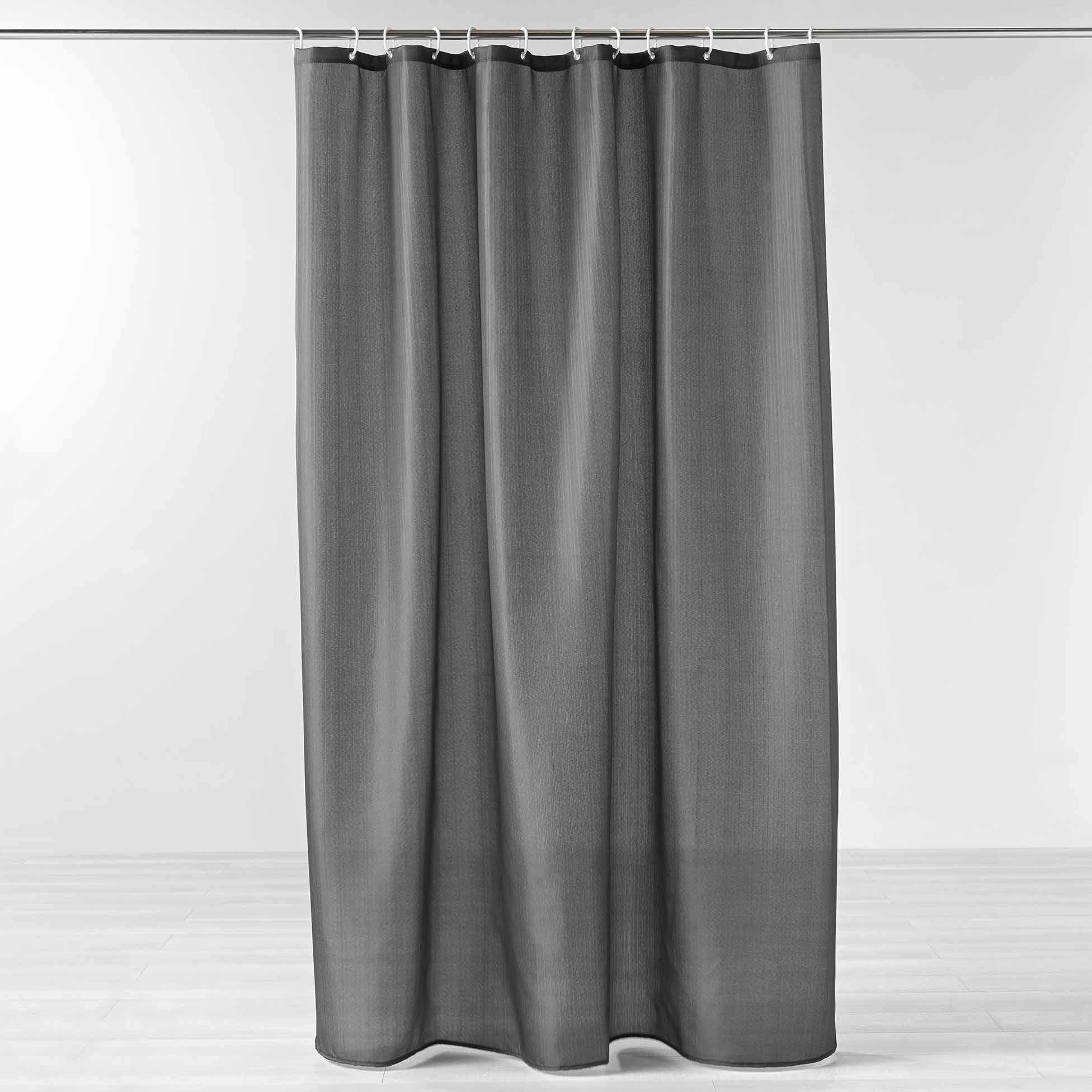 DUSCHVORHANG Yaline 180/200 cm - Grau, Textil (180/200cm) - Douceur d´intérieur