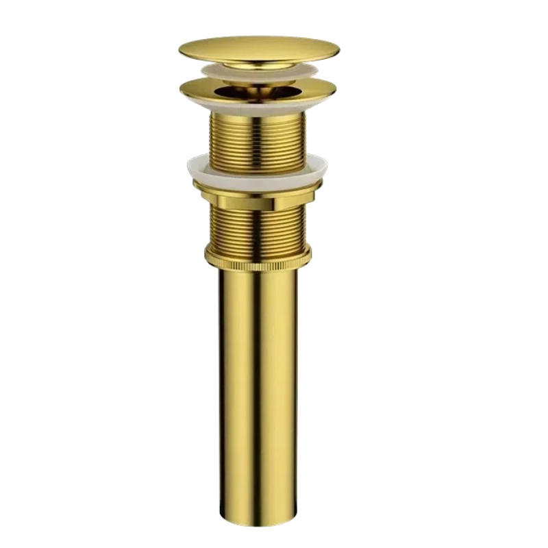 WASCHBECKEN-ABLAUFSTOPFEN – Gold – Edelstahl - Platinfarben, Metall (22.5/7/7cm)