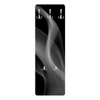 WANDGARDEROBE - Silver Smoke 34/105 cm - Schwarz, Holzwerkstoff (34/105/1.6cm) - Bilderwelten