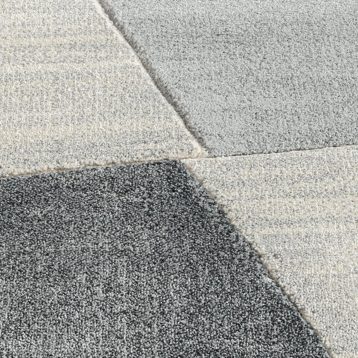 KURZFLOR-TEPPICH Bonito 9053 Grau 200x290 cm - Grau, Textil (200/290cm) - carpet city
