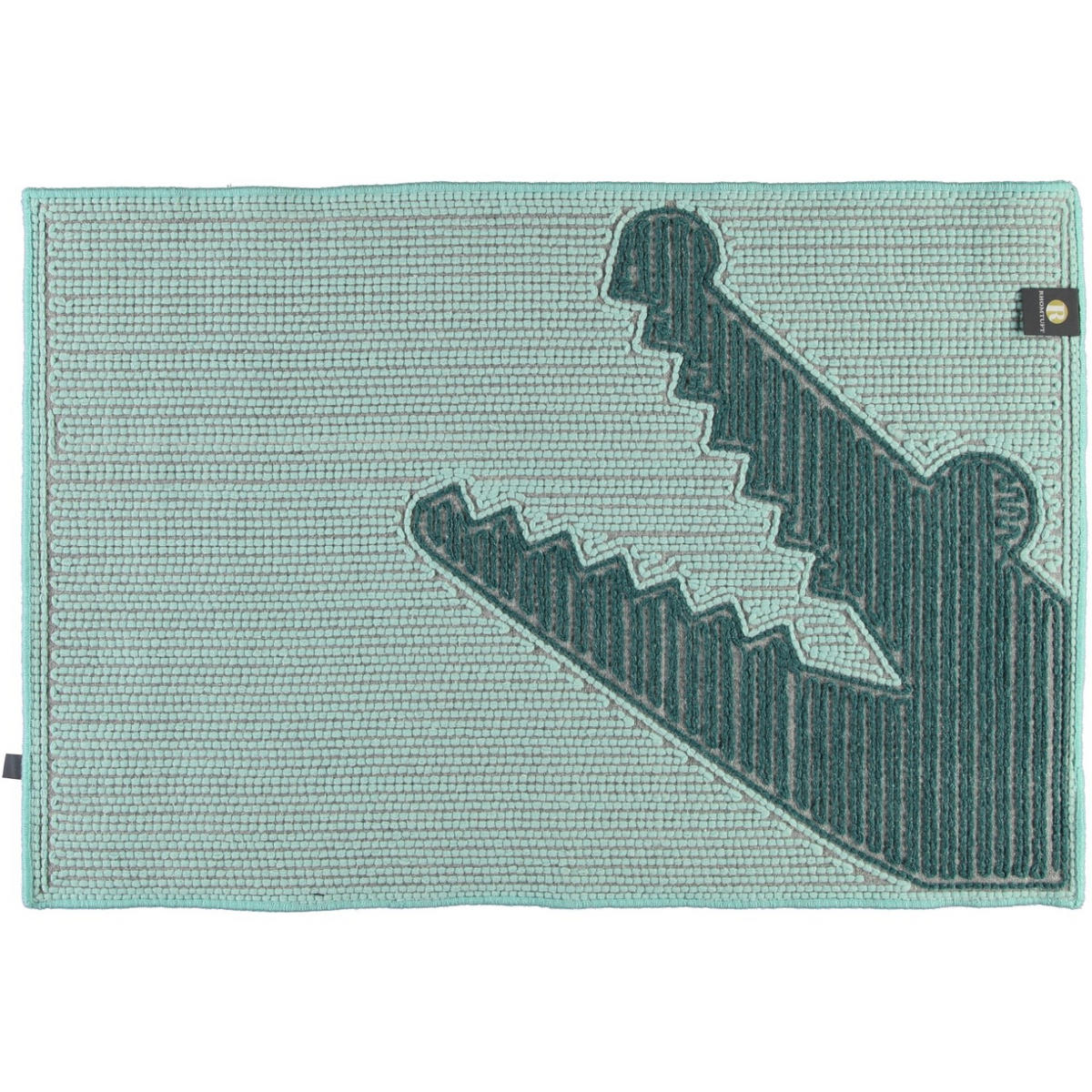 BADTEPPICHE CROC MINT-PAZIFIK - 1210 - Grün, Textil (60/90cm) - Rhomtuft
