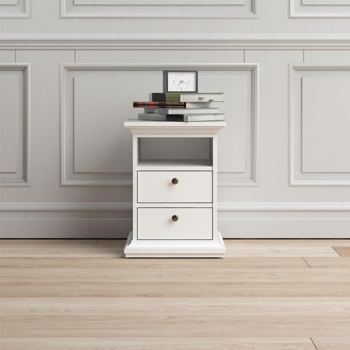 NACHTSCHRANK weiß - Weiß, Holzwerkstoff (44/59/40cm) - ebuy24