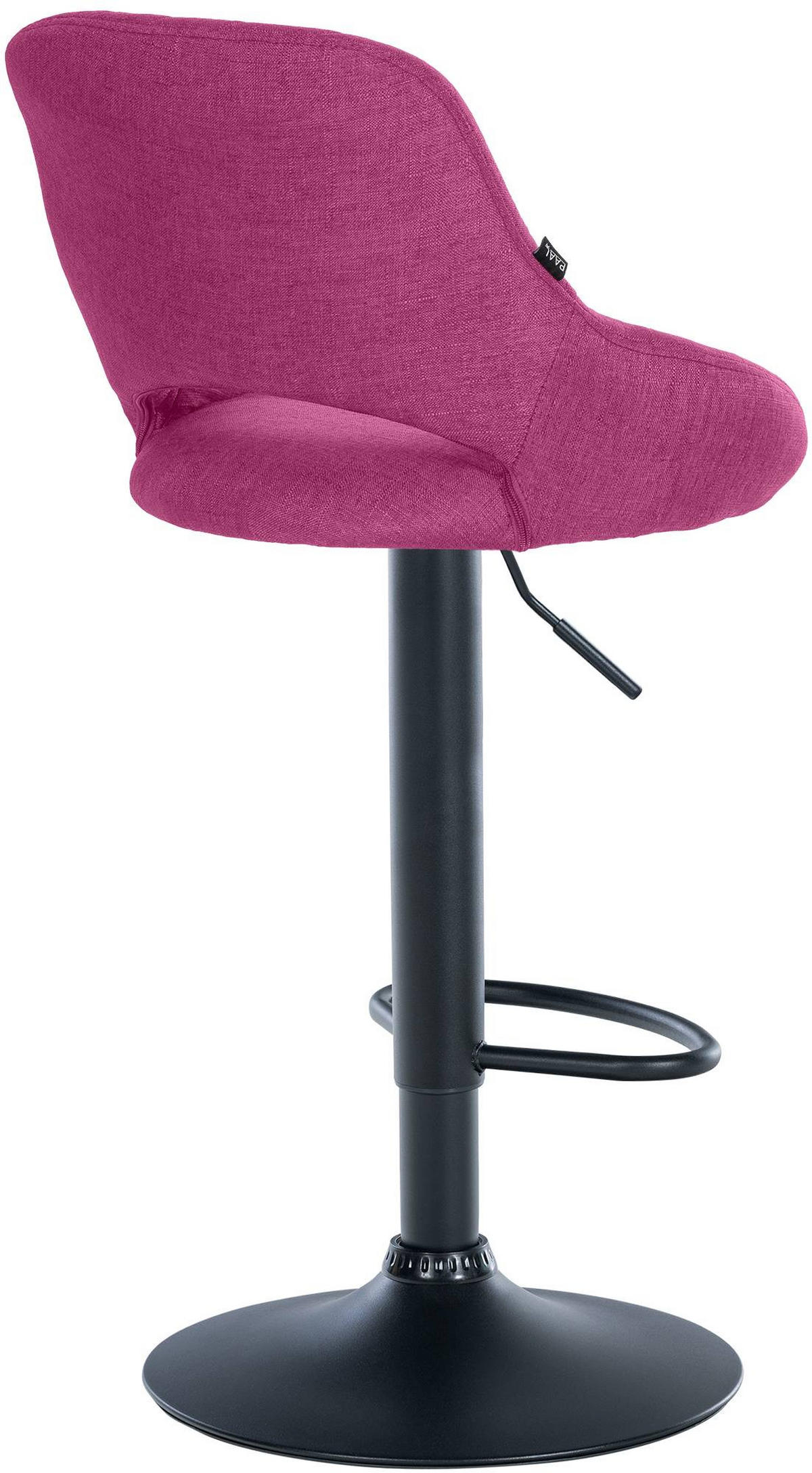 BARHOCKER Stoff Lila - Lila/Schwarz, Textil/Metall (47/85/48cm) - CLP