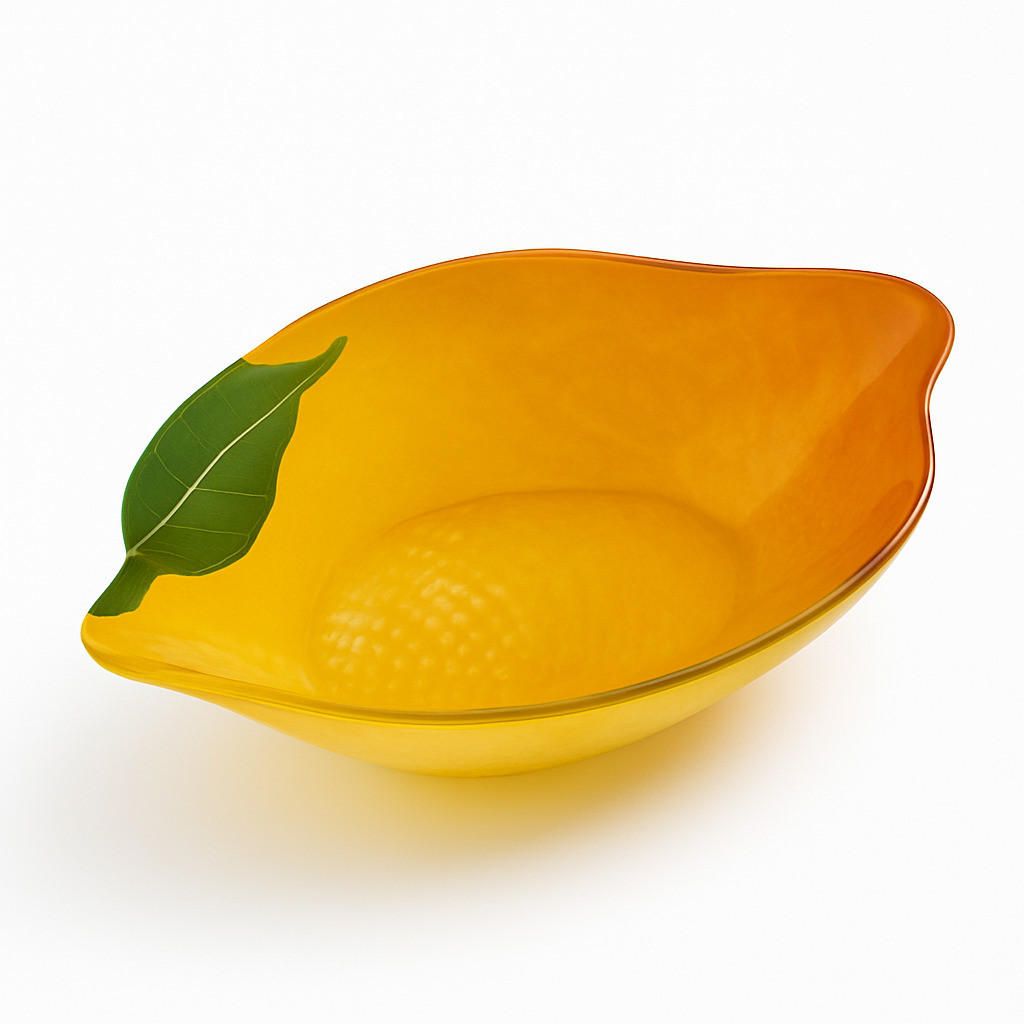 SERVIERSCHALE Aria Fresh Gelb 13x18xh4 cm Glas - Gelb, Glas (18/4/13cm) - Mondex