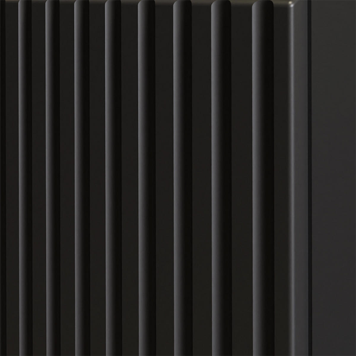 BADMÖBEL-SET 4-TLG. Newport-56 - Schwarz, Holzwerkstoff (180/200/40cm) - Lomado