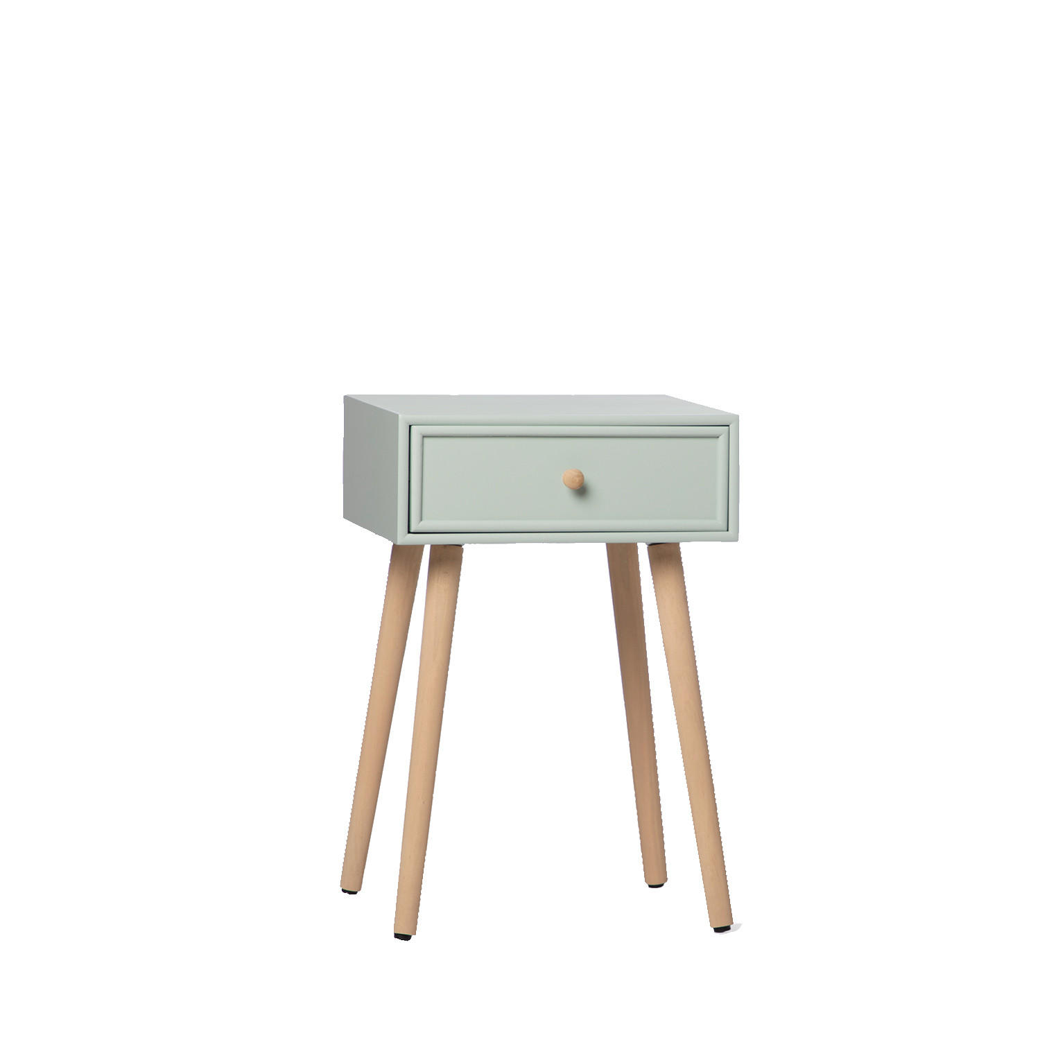 NACHTTISCH MIT 1 SCHUBLADE Tai Grün 40 cm x 61 cm - Grün, Holzwerkstoff (40/61/36cm)
